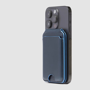 Piquadro Portafogli MagSafe in pelle con tracker ricaricabile