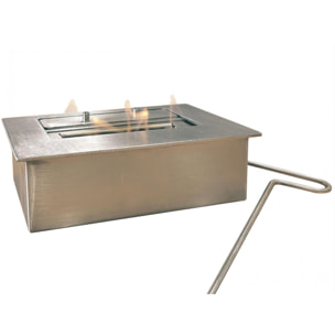 Chimenea de etanol de acero con llama regulable SATURN W PURLINE 2000 W