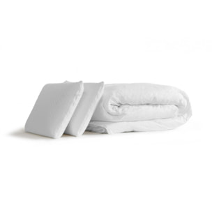 Pack matelas LE COSY - Mémoire de forme - Ep. 30 + sommiers Blanc