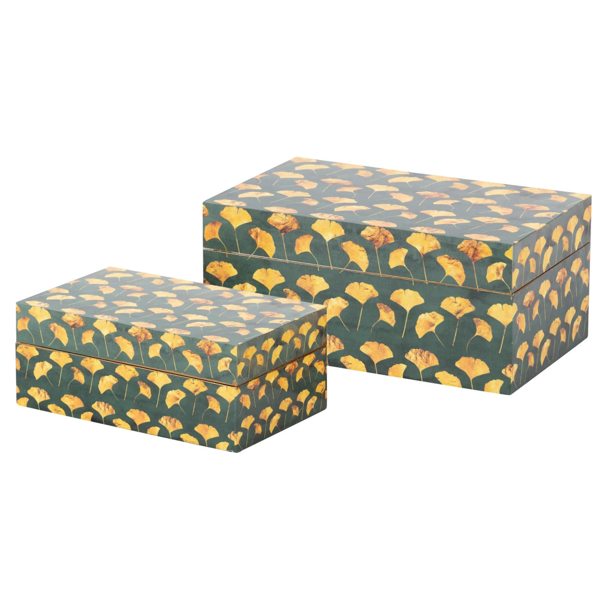 Set 2 Cajas Floral 25x15x11/20x12x8 Cm