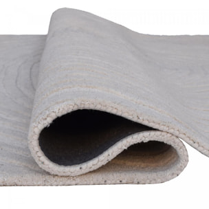 Tapis artisanal CUMINA en laine, tufté main épais et molleux