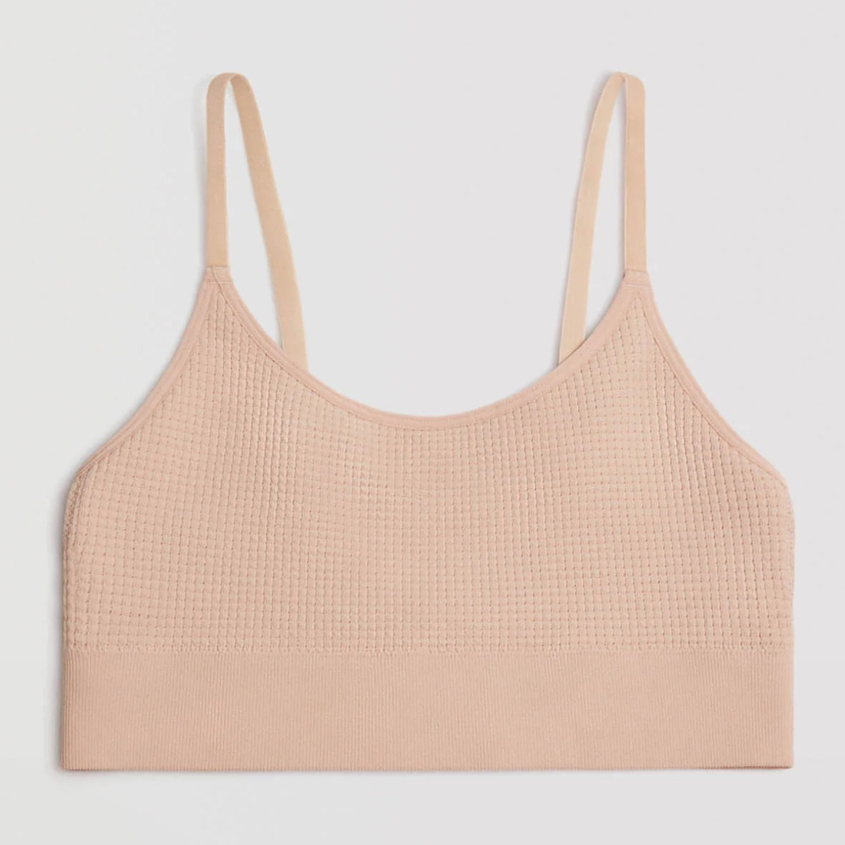 Reggiseno senza ferretto beige senza imbottitura