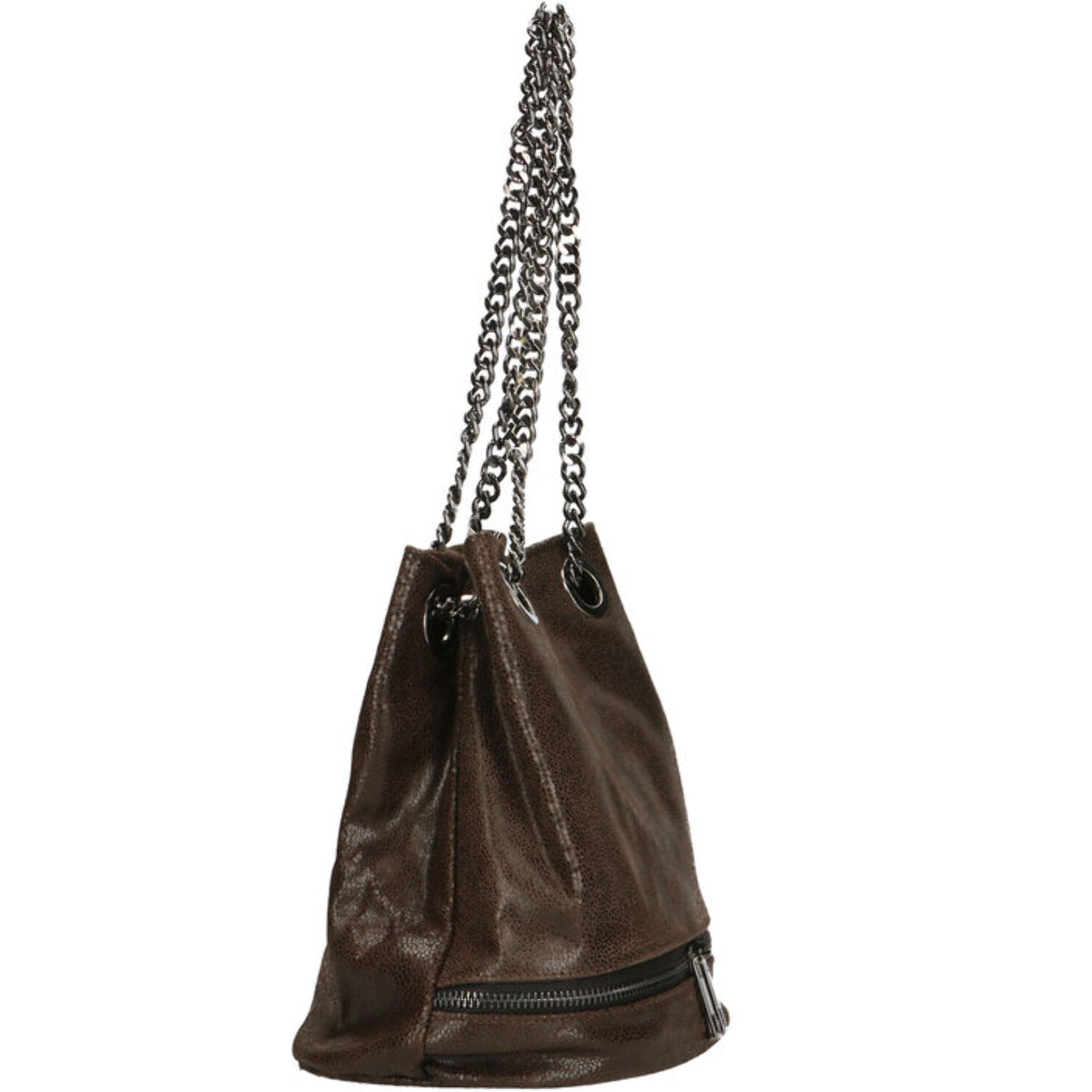 Borsa a secchiello da donna - Modello Sérénité - Vera pelle - 32.0 x 28.0 x 13.0 cm