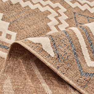 Tulum - Tapis aspect jute motif en relief
