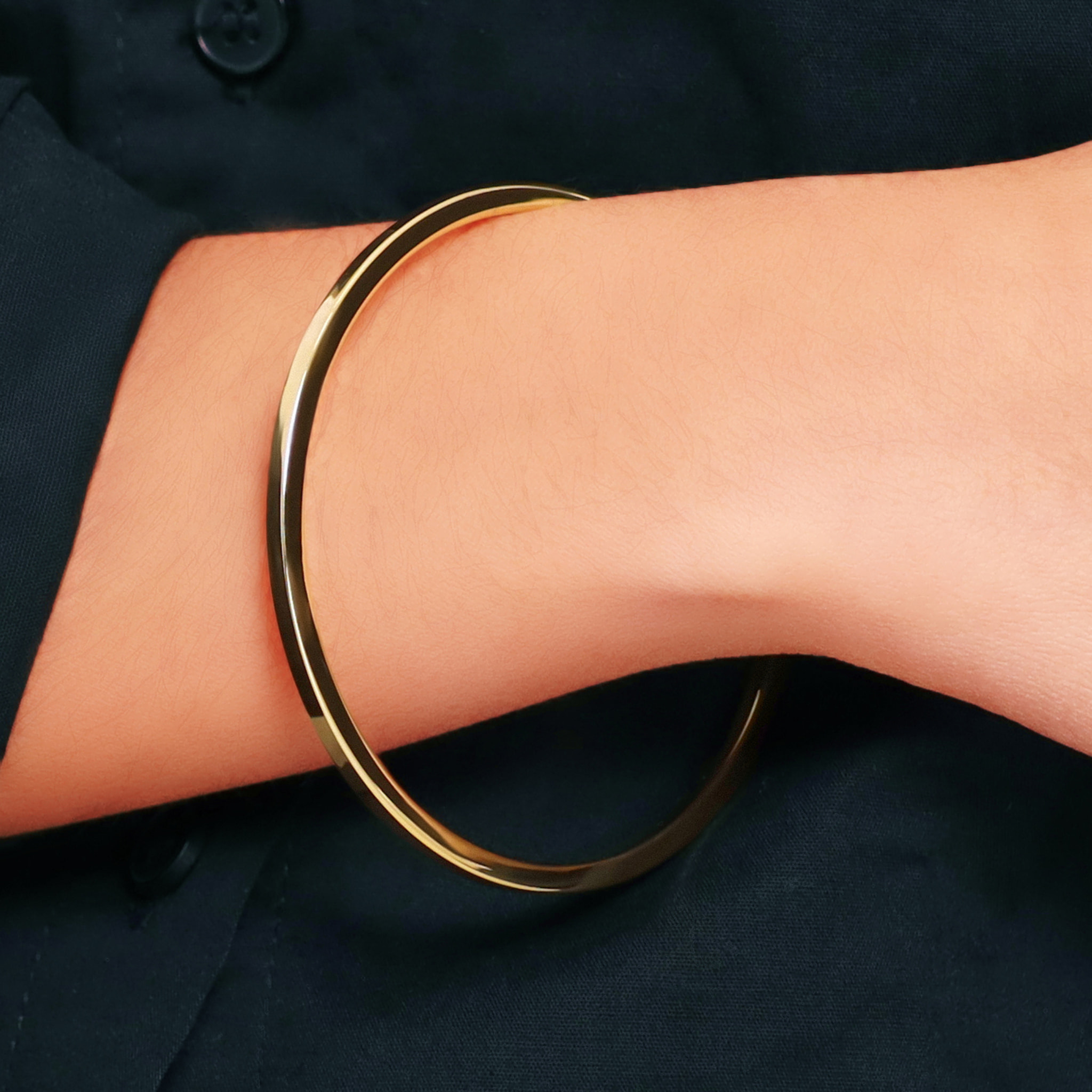 Bracciale Rigido Lucido Sottile