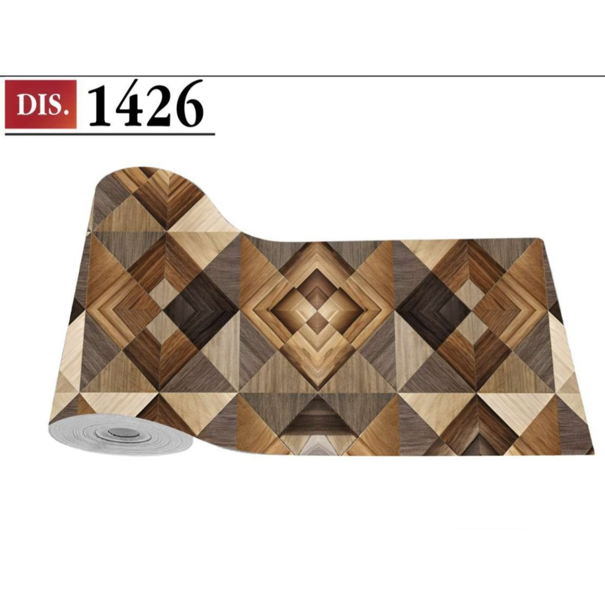 CASSESE HOME Passatoia/Tappeto Bordato in Poliestere con Retro Antiscivolo in PVC Made in Italy_Dec.1426