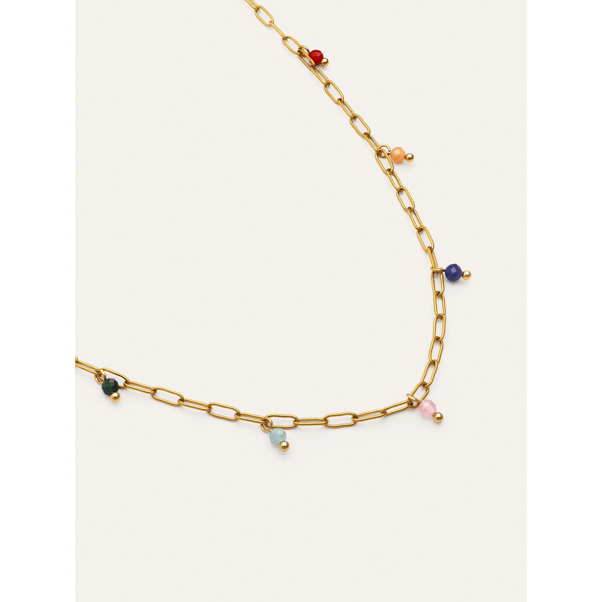Collana Chic Dancing Stones Acciao Placcato Oro