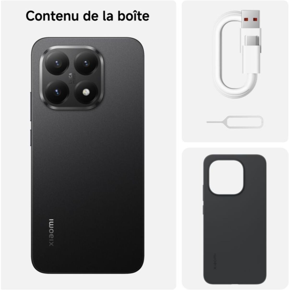 Smartphone XIAOMI 15T concu avec Leica 256Go Noir