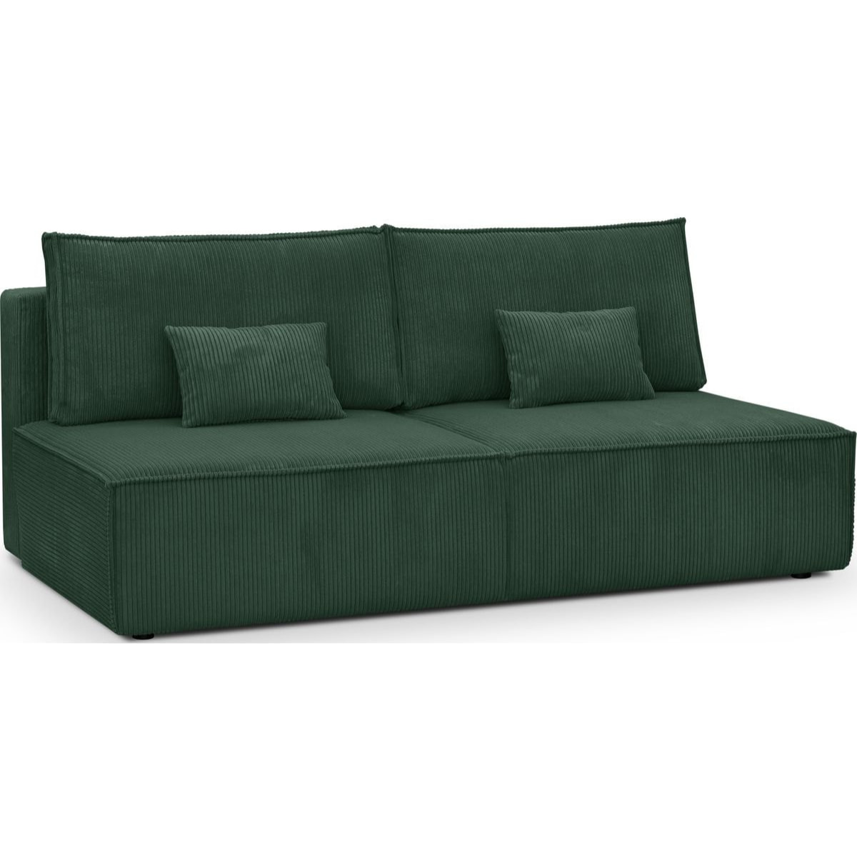 Canapé convertible 3 places en velours côtelé - MILLA