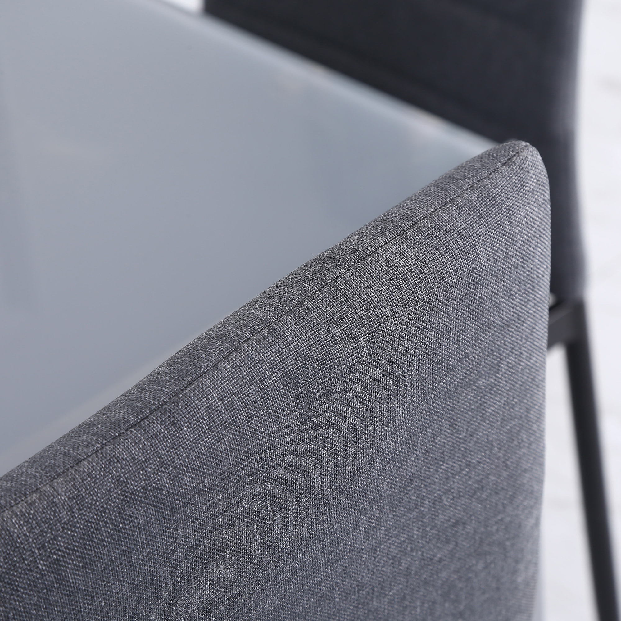 Lot de 4 chaises de salle à manger design tissu gris