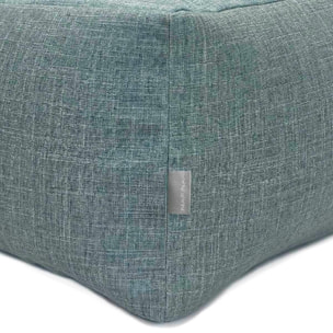 Puff desenfundable MAYA azul claro 50x50x25 cm. Disponible en varios colores