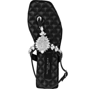 PHILIPP PLEIN Sandali piatti SKULL