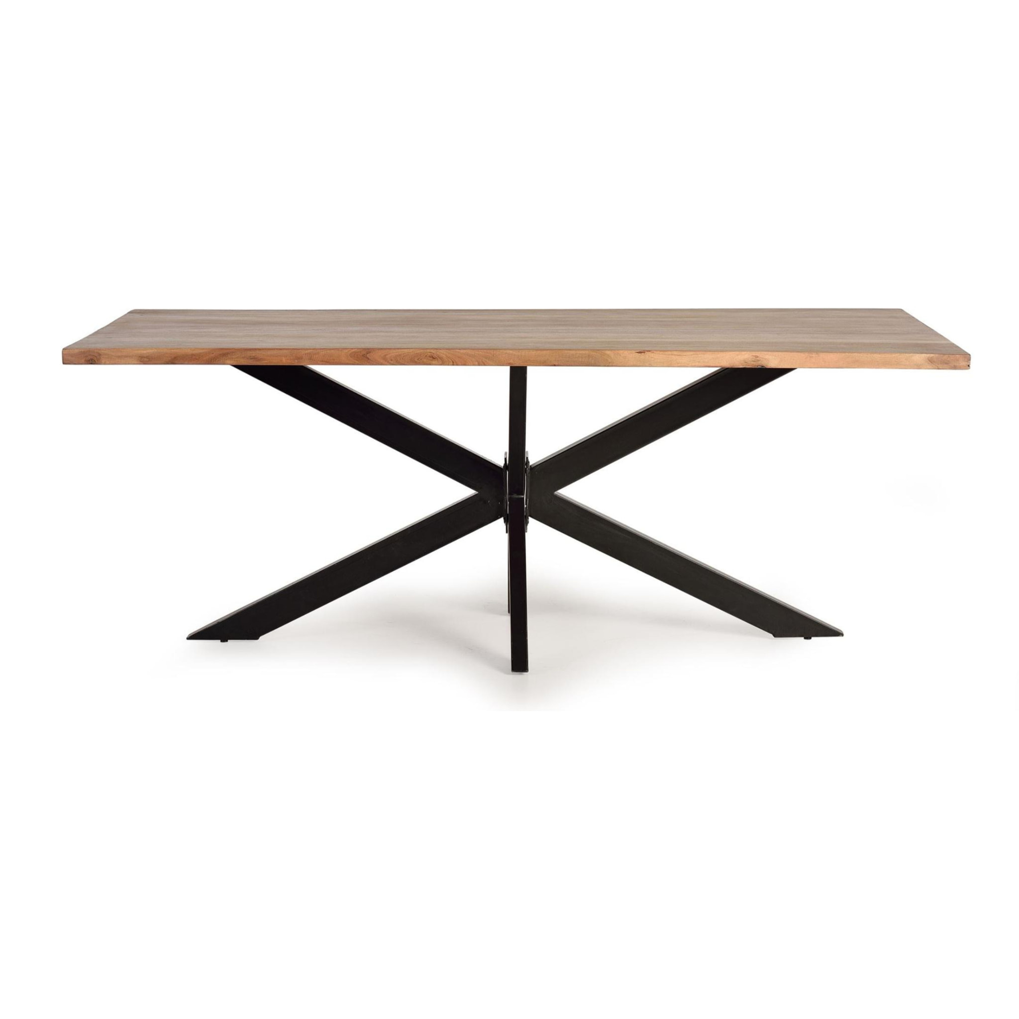 Mesas de Comedor de Madera de Acacia 180 Cm Estilo Industrial