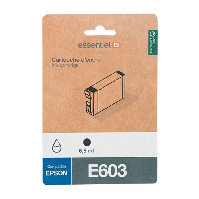 Cartouche d'encre ESSENTIELB E603 Noire