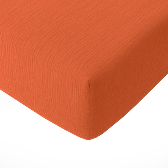Housse de couette coton safran, safran mineral