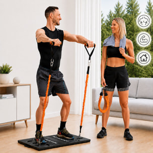 Sistema de Entrenamiento Integral Portátil con Guía de Ejercicios Gympak Max InnovaGoods