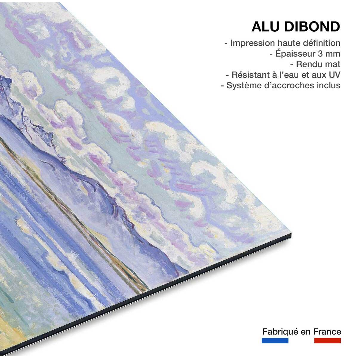 Tableau célèbre Weisshorn de Ferdinand Hodler Tableau alu Dibond