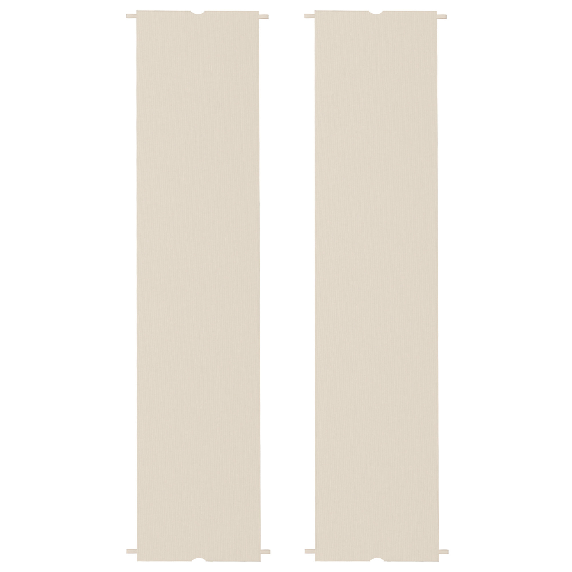 Lot de 2 toiles de rechange pergola rétractable 3 x 3 m polyester anti-UV30+ kaki