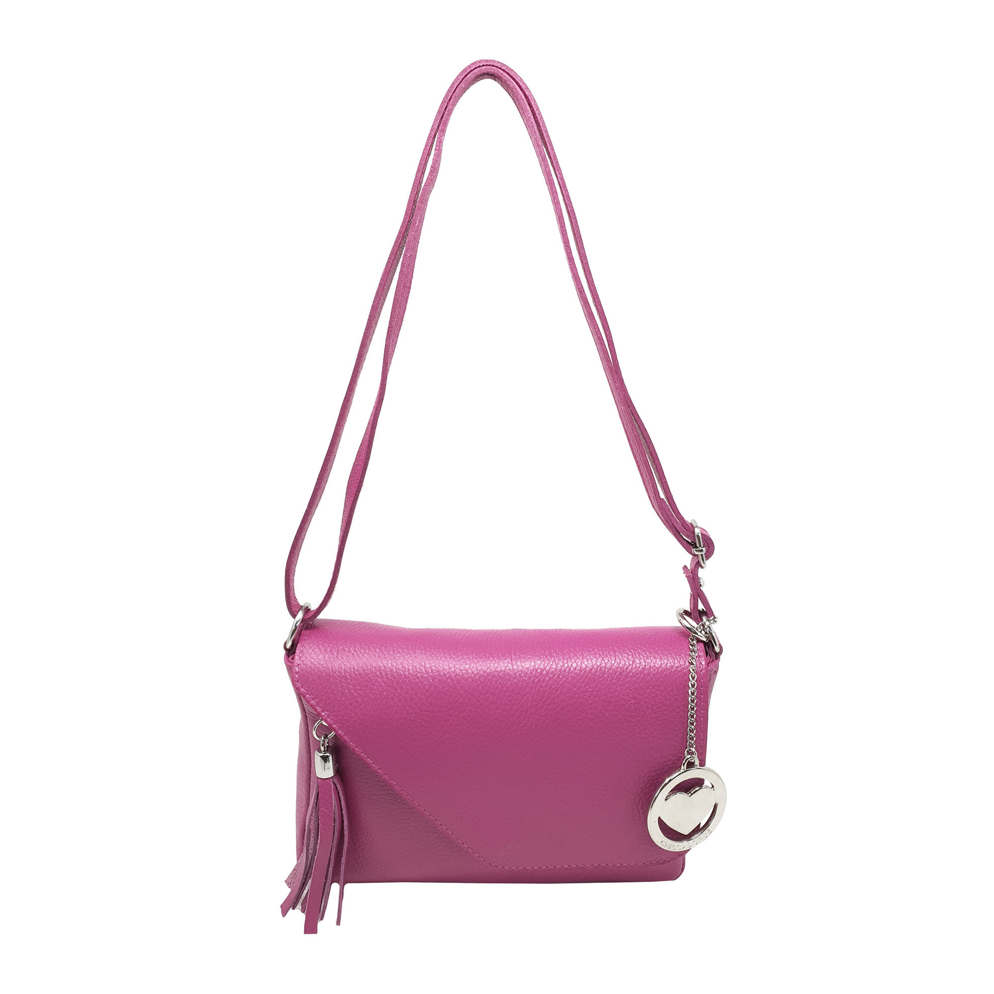 Chicca Borse Tracollina Donna in Pelle Fucsia
