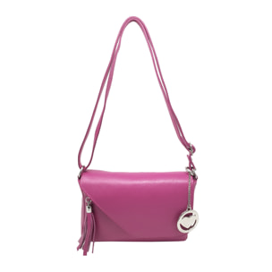Chicca Borse Tracollina Donna in Pelle Fucsia