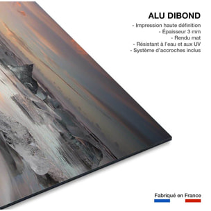 Tableau paysage Lagon glace Tableau alu Dibond