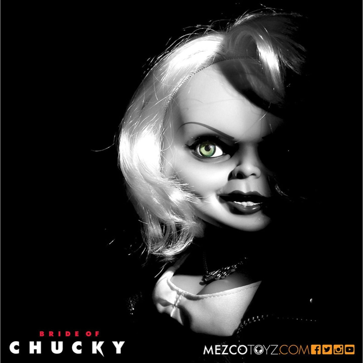 MEZCO TOYS BRIDE OF CHUCKY 15" TIFFANY AF (REPRINT) ACTION FIGURE