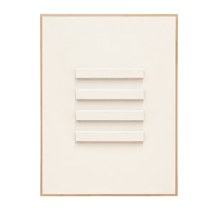 Tableau blanc décoratif sur coton avec cadre en bois peint à la main à la peinture à l'huile en différentes tailles
