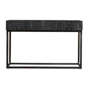 Consola de Madera de Mango 120 Cm Estilo Étnico