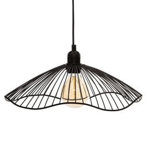 Suspension filaire "Galt" métal noir D34cm