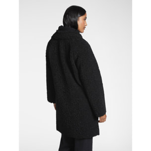 Elena Mirò - Cappotto teddy - Nero