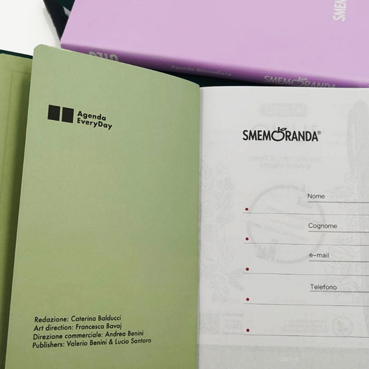 Agenda Smemoranda Everyday 2026 Giornaliera 12 mesi ,A5, Nero