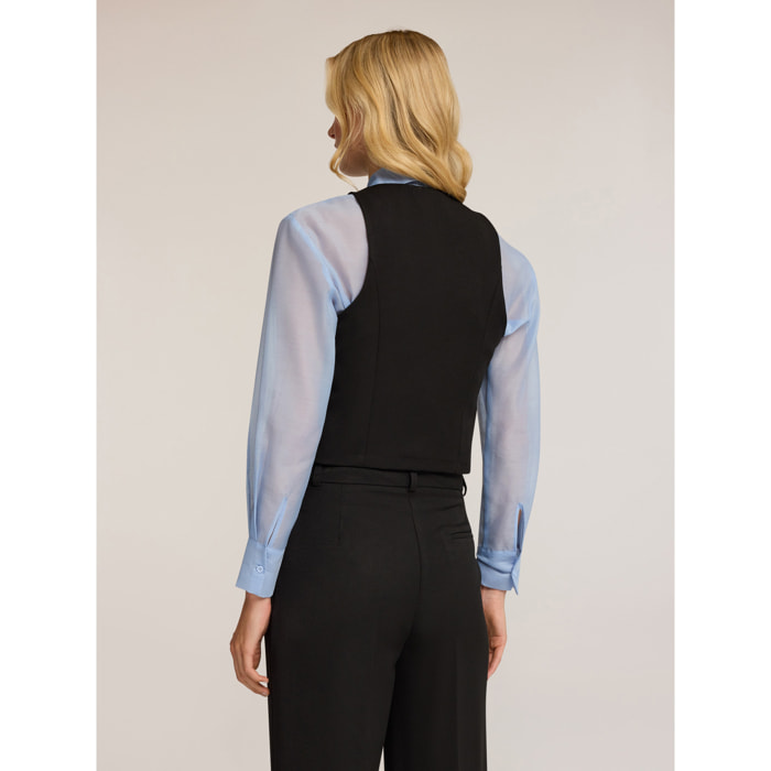 Motivi - Gilet sartoriale in poliviscosa - Nero