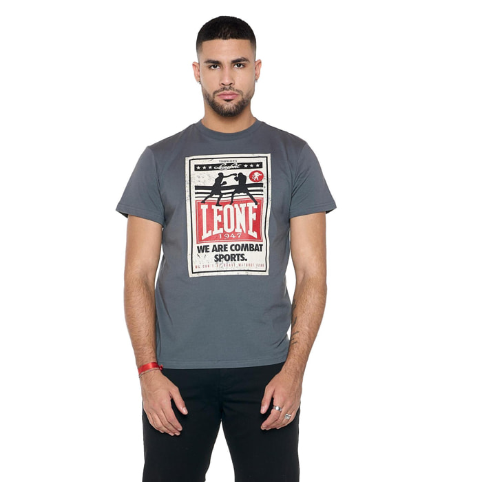 Camiseta de hombre con estampado de combate de boxeo "Metropolitan"