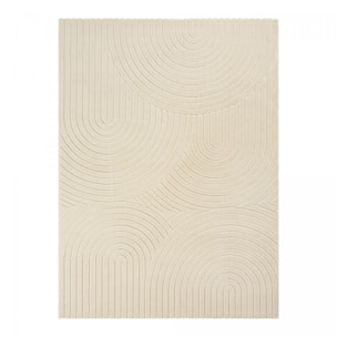 Tapis intérieur extérieur en relief ton sur ton FIRU