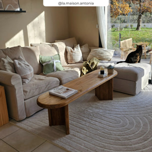 Banc 3 places en bois de teck recyclé 160 cm - Bana