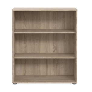 Étagère H. 86 x L. 74 cm décor chêne sonoma avec 2 étagères - MIA