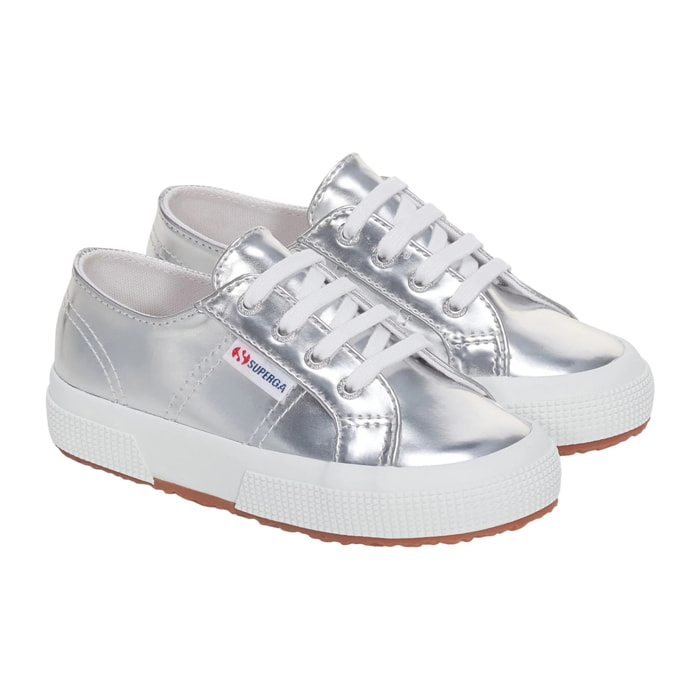 Le Superga Bambina Grigio 2750 KIDS MIRROR SYNTHETIC MATERIAL
