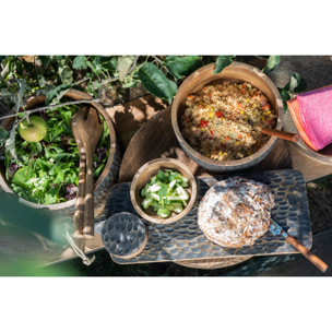 J-Line bol - bois - brun/noir