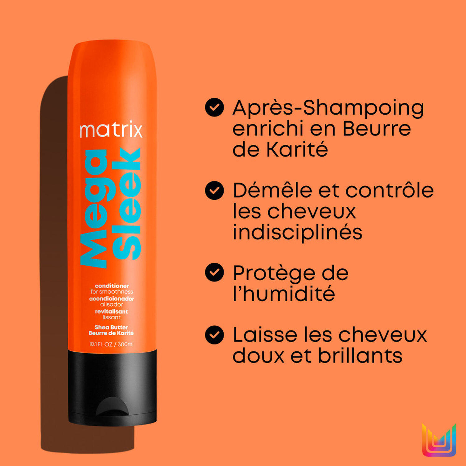 Mega Sleek - Après-Shampoing Anti-Frisottis