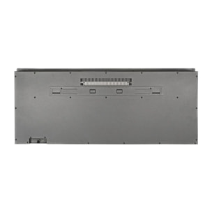 Chicago 130 - Camino Elettrico da Parete 127x40x14,1 cm in Acciaio con Frontale in Vetro