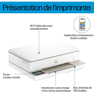 Imprimante jet d'encre HP Envy 6132e/6120e éligible Instant Ink