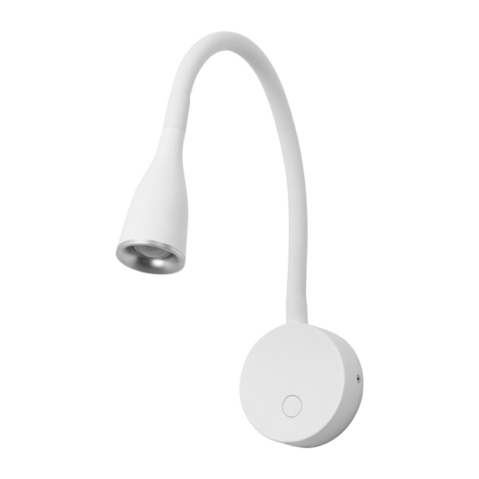 Forlight Crobat (2 unidades) Luz Led de Lectura de 3,8W en Color Blanco. Aplique de Pared para Mesita de Noche