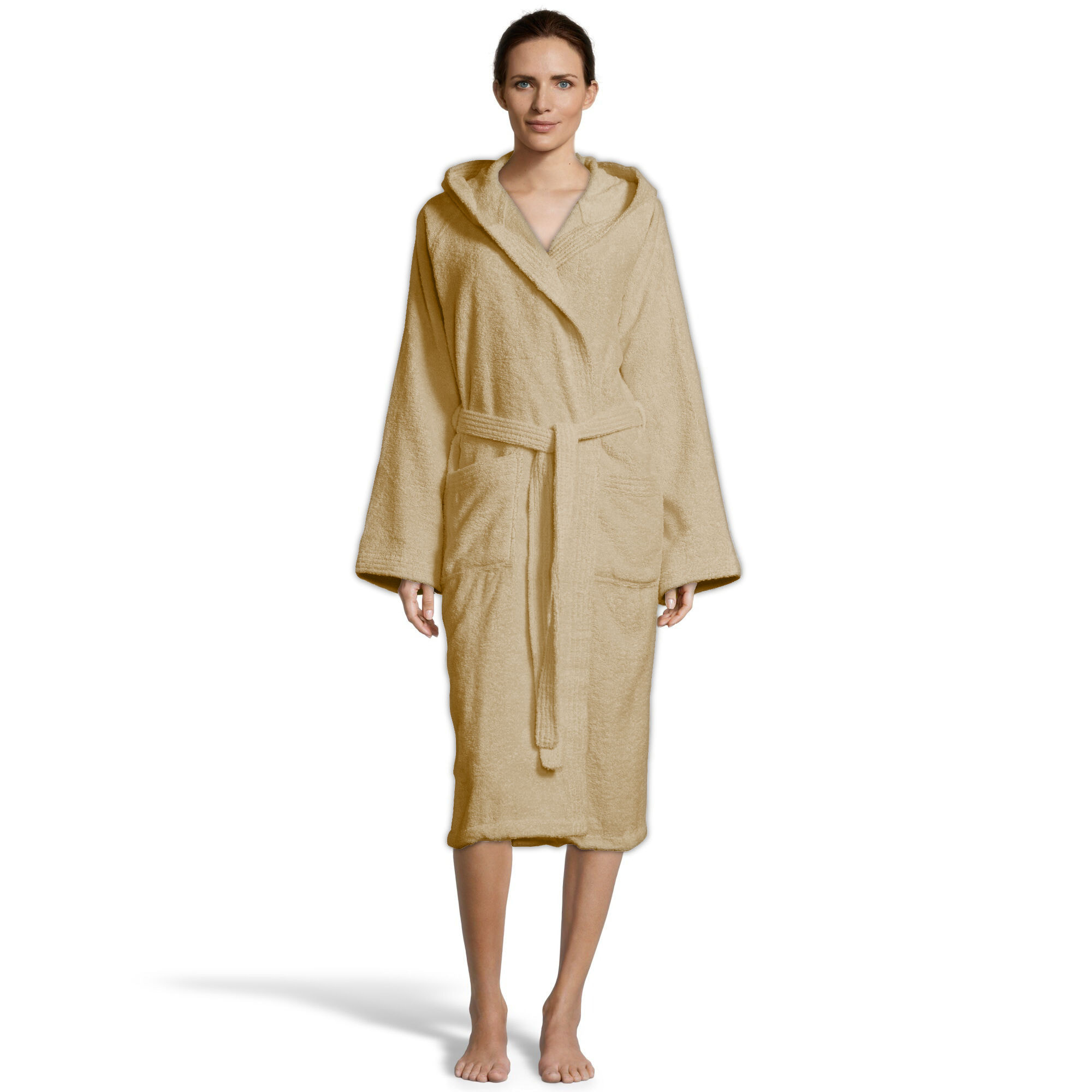 Bassetti Morbido Accappatoio 360 gr con Cappuccio 100% Cotone Uomo Donna Spugna Taglie Forti - ITALY Designed - Collezione VIVIAN - CORDA 4P