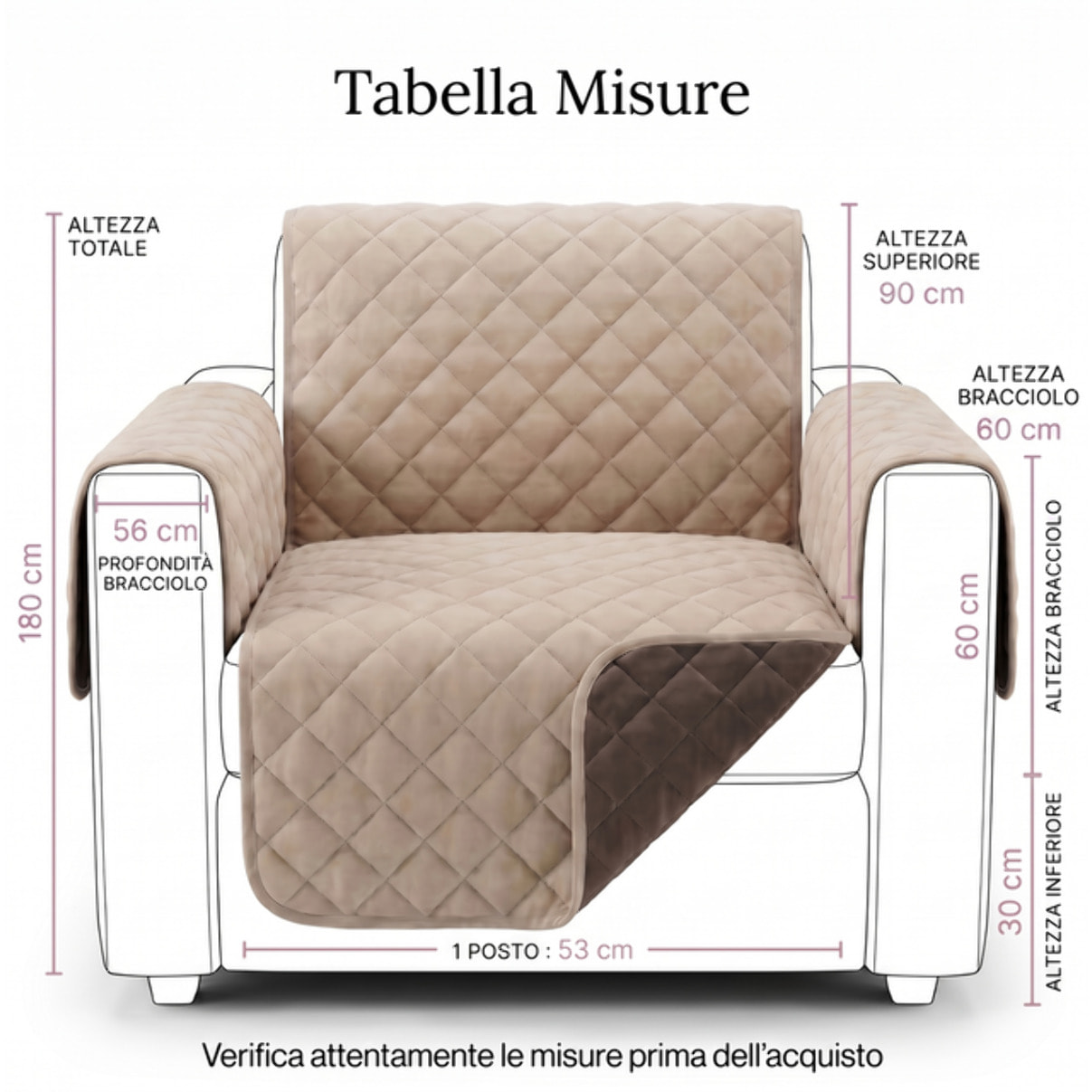 Copripoltrona impermeabile antimacchia reversibile, telo protettivo con elastico aderente, resistente a liquidi e sporco, ideale per animali domestici, facile da lavare, disponibile in diverse misure, tessuto confortevole e durevole certificato sicuro