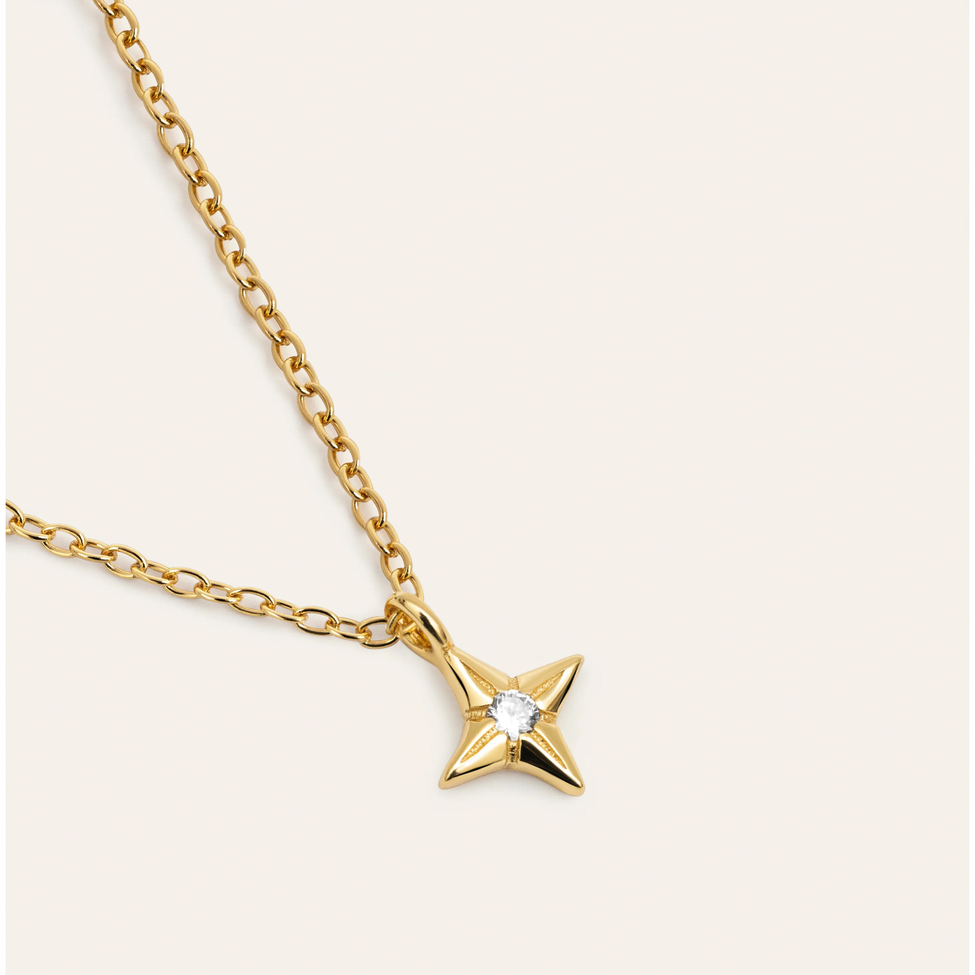 Collana Orion Star Argento Placcato Oro