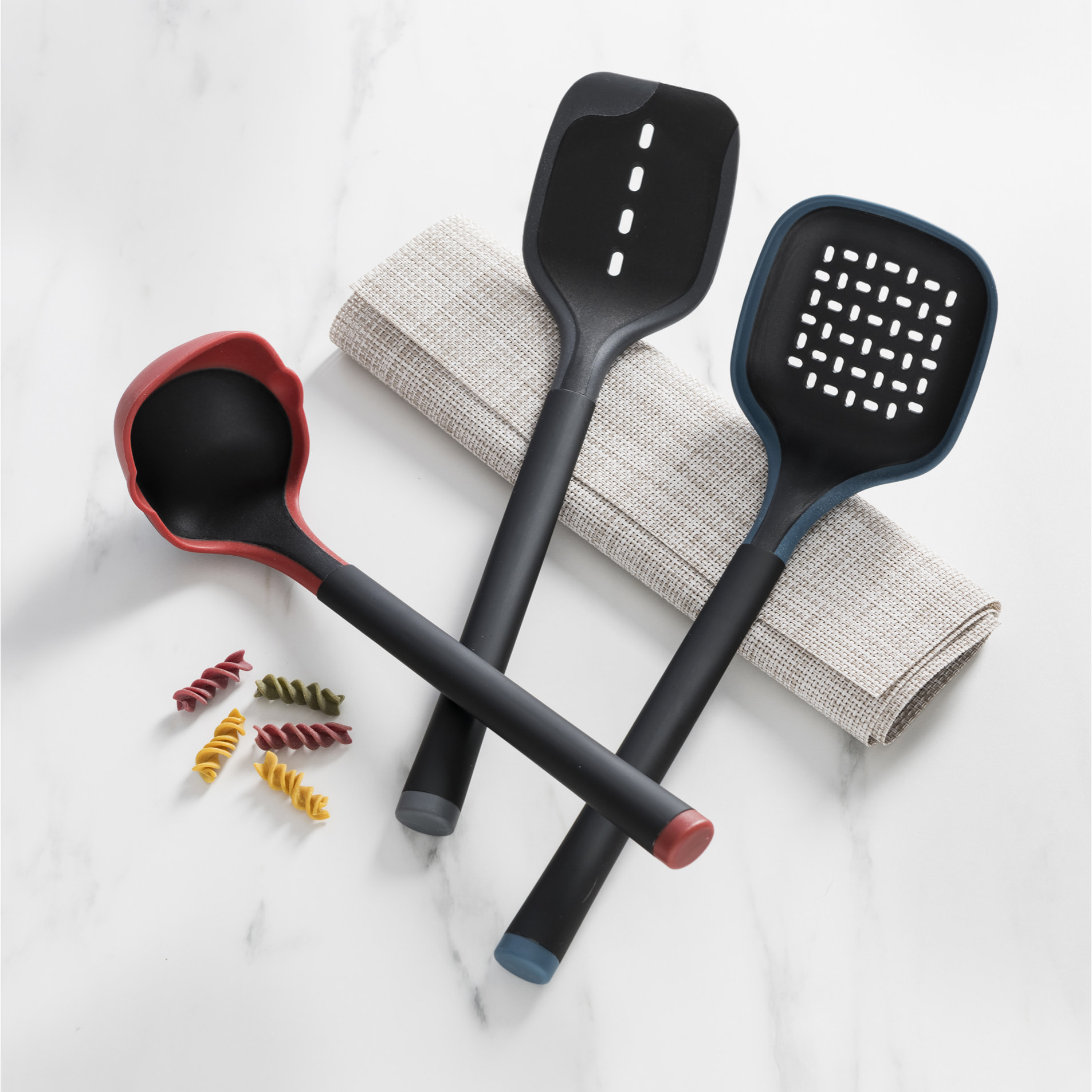 Set utensilios de cocina 3pc silicona, colección Essence Bergner