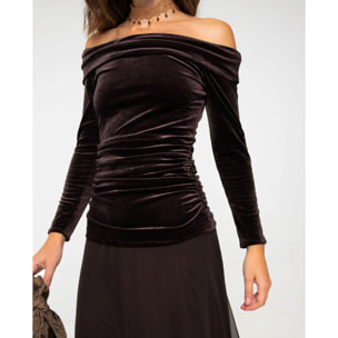 Vestido de punto elástico con flecos y corte ajustado de mujer