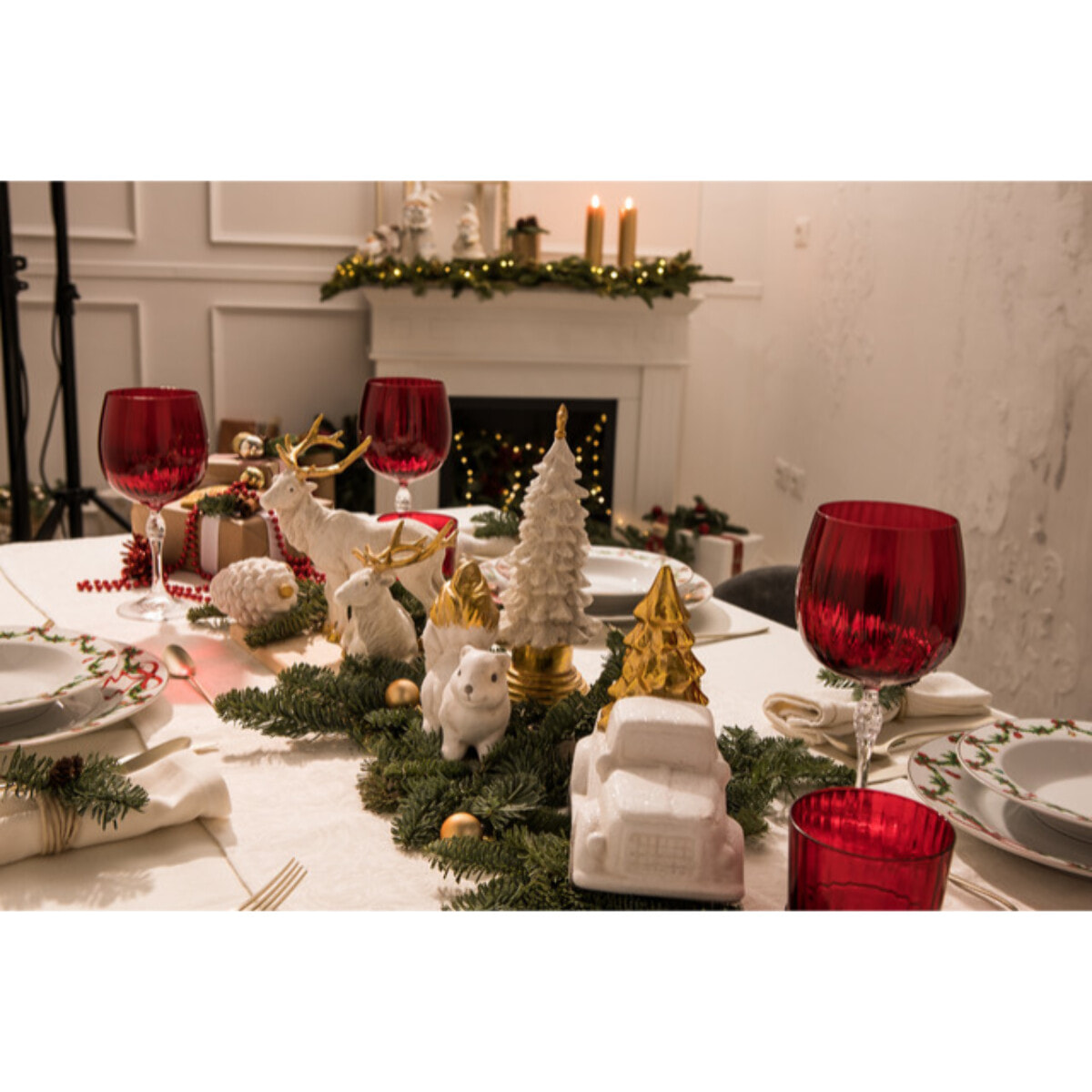 Renna con glitter Magia del Natale