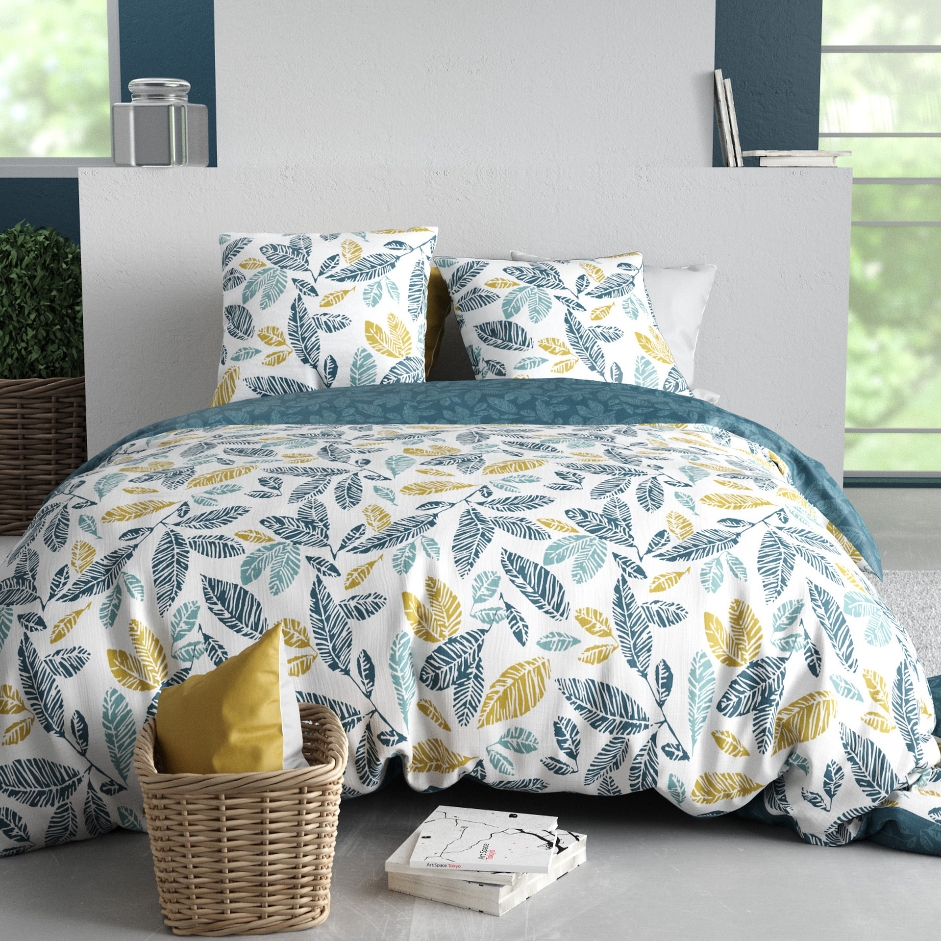 Parure Housse De Couette 3pcs 100% Coton 57 Fils NATOU