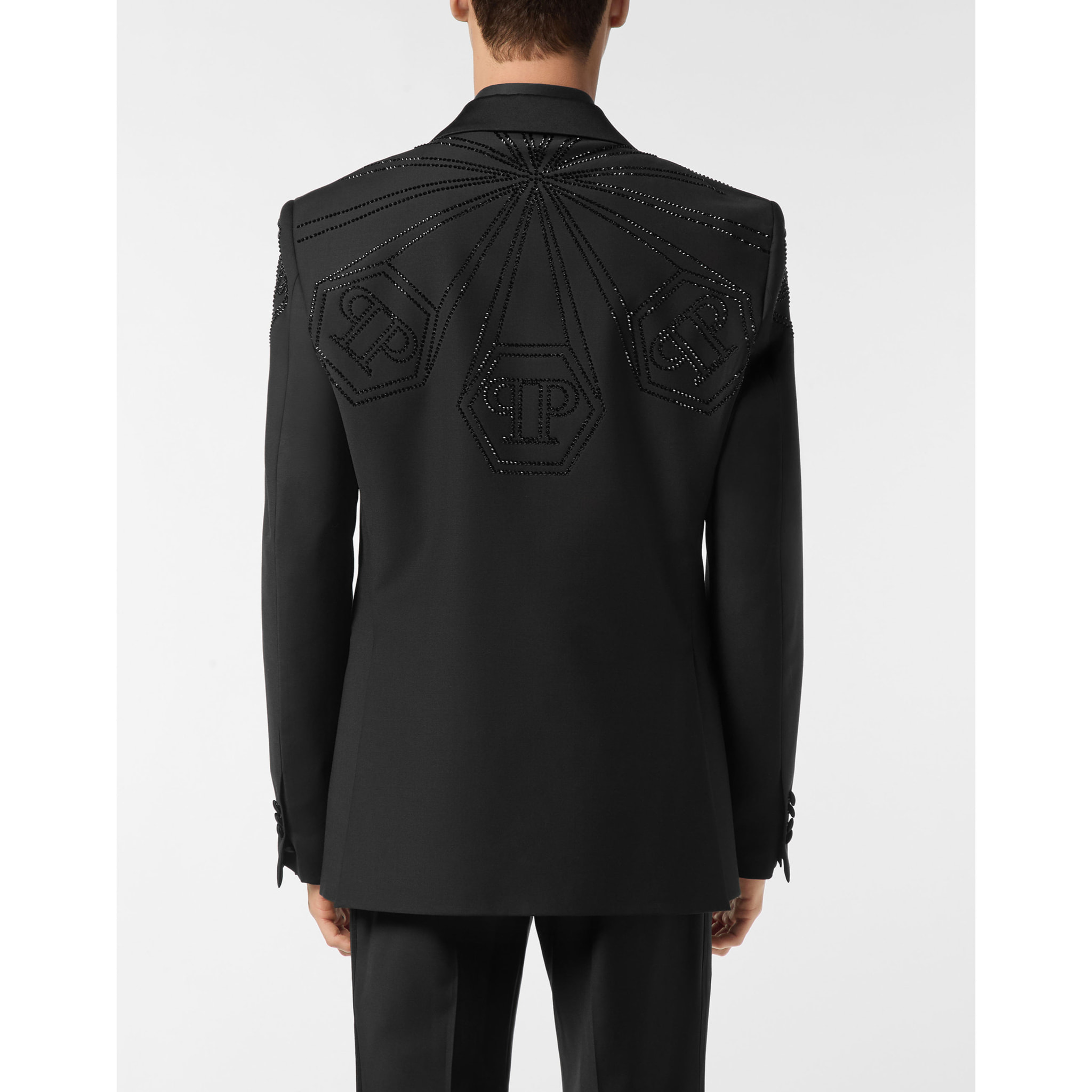 PHILIPP PLEIN One-Button Blazer Slim Fit MONOGRAM